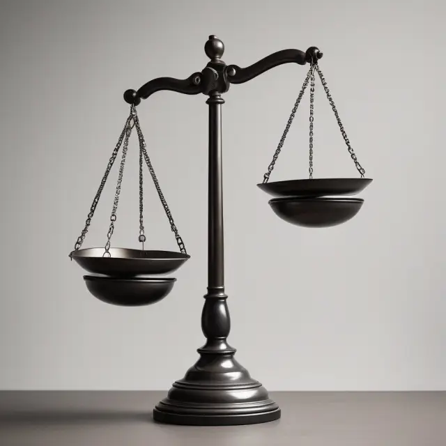 An image of balanced scales with one side representing growth (stocks) and the other side representing stability (bonds), symbolizing the Vanguard Balanced Index Fund