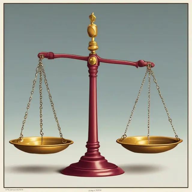 A balance scale holding equal weights of stocks and bonds in a well-diversified investment portfolio.