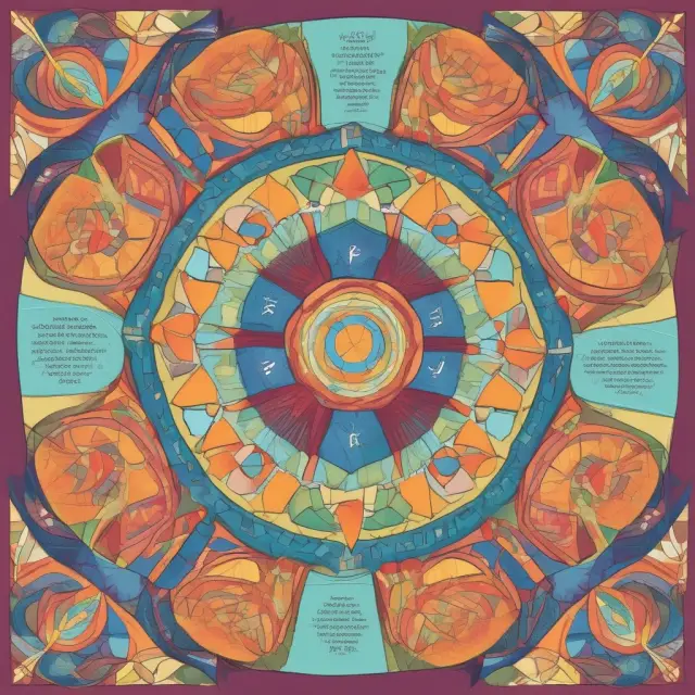 Kaleidoscope representing learning, growth, business processes, customers, and finance aspects of a Balanced Scorecard