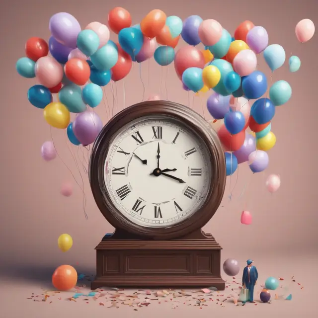 Image of a large clock showing a balloon payment