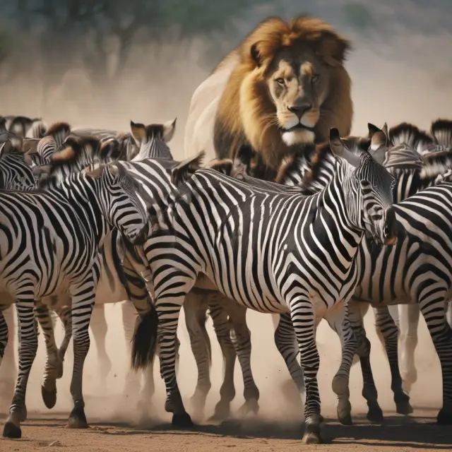 Zebra herd illustrating how individuals follow each other, symbolizing heuristics, cognitive biases, and the bandwagon effect