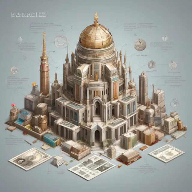 Mosaic representing Basel regulatory frameworks defining Tier 1 and Tier 2 bank capital