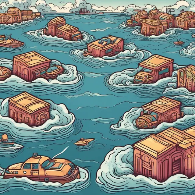 An image of banks skillfully navigating capital management through the ebbs and flows, represented by waves, while managing risk, dividends, debt, and asset-liability management.