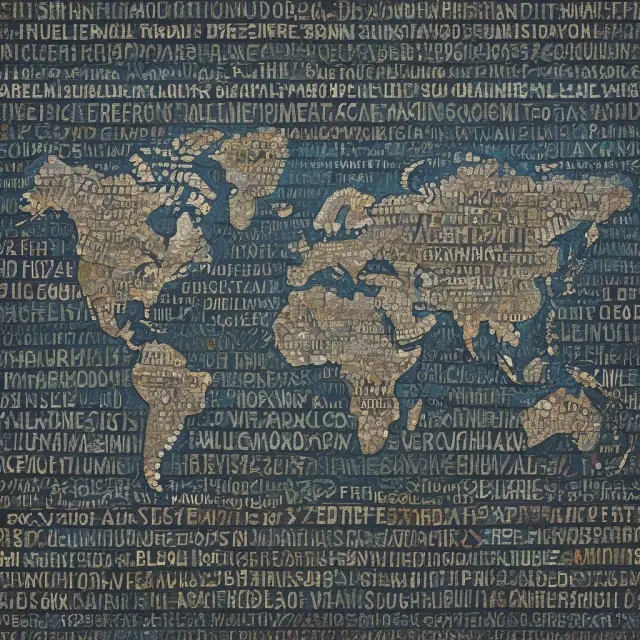 Bank Identification Numbers interconnecting on a world map, symbolizing global finance