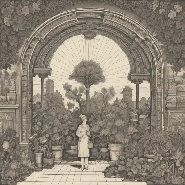 Multiple rating agencies symbolized by colorful gardens, offering distinct insights for evaluating a bank