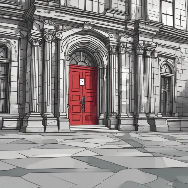 Two opposing swords intertwined, representing both the security and risks of banker