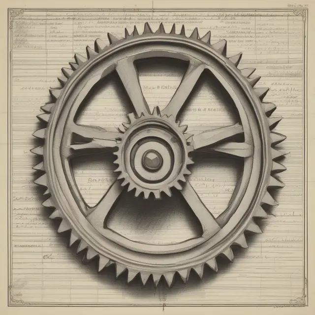 Gears labeled 