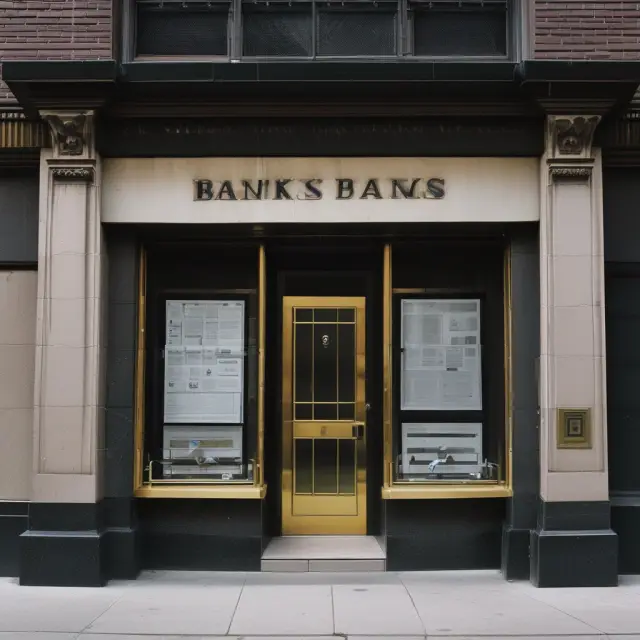 Banking system employing tactics such as temporary closures and asset sales during a bank run to prevent further panic.