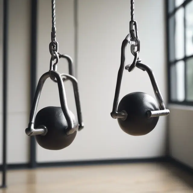 Two pendulums swinging in balance, symbolizing the barbell strategy
