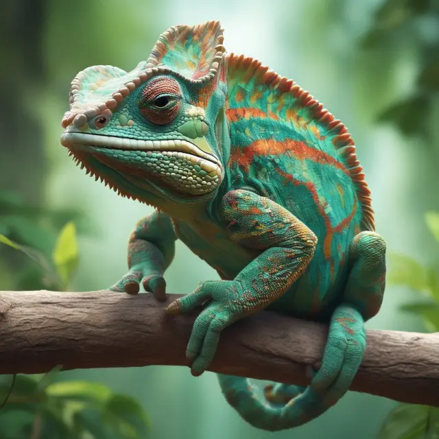 Chameleon representing base effect, shifting comparison values in finance