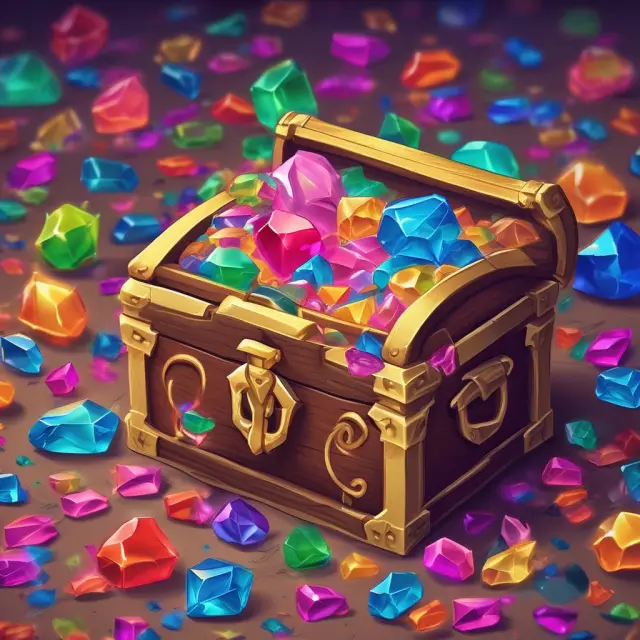An open treasure chest filled with various perks, illustrating the value added to employee compensation packages.