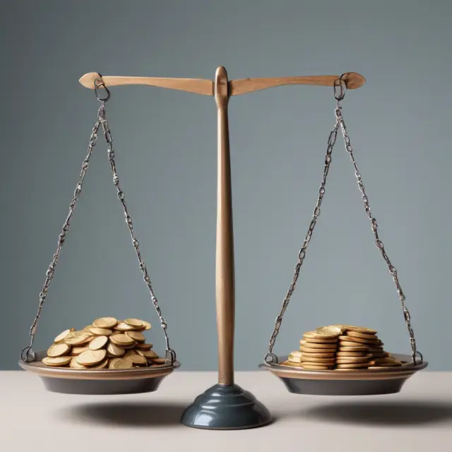 Illustration of two scales maintaining balance between liquidity coverage ratio (LCR) and net stable funding ratio (NSF)