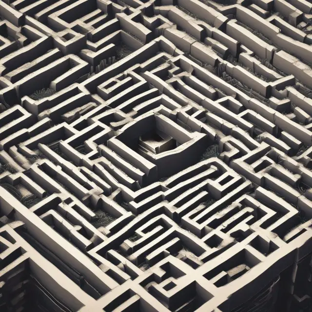 An image of a labyrinth filled with various types of shares representing the challenges in calculating Basic EPS for companies with intricate capital structures