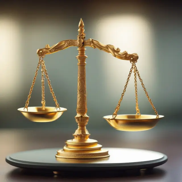 Image of golden scales balancing nondeductible contributions and taxable distributions while Form 8606 is filed nearby