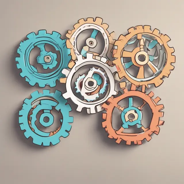 Three gears symbolizing Locational Basis Risk, Product/Quality Basis Risk, and Calendar Basis Risk in a hedging strategy.