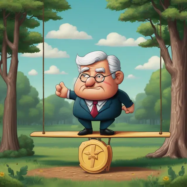 Fed chair maintaining balance between inflation targets and interest rates, promoting price stability