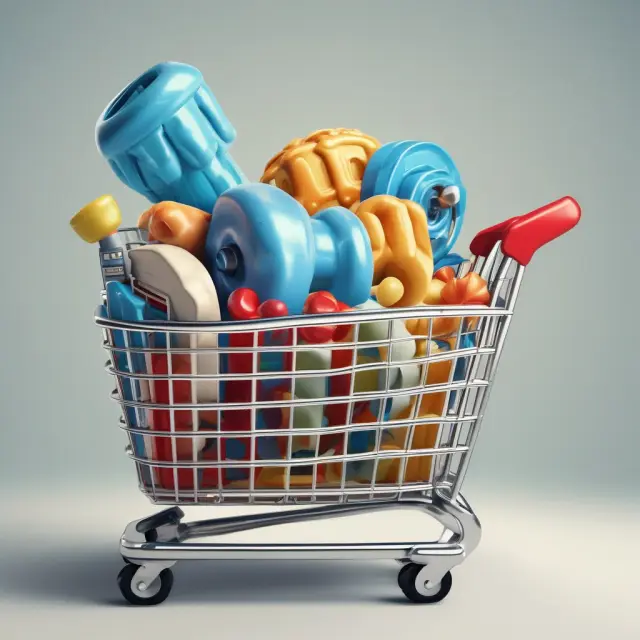 An image of a market basket with items shifting weights between various categories, signifying CPI