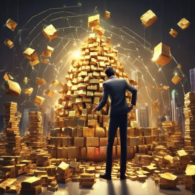 An open treasure chest overflowing with business development company stocks, representing the potential wealth and diversity of investments within this sector.
