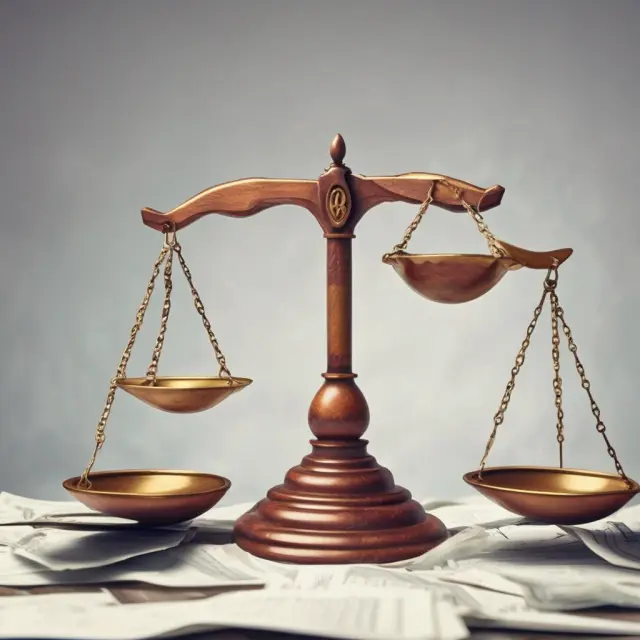 Two scales representing FICO and Pinnacle scores, with one scale slightly heavier to symbolize the varying weight on factors in each scoring method.
