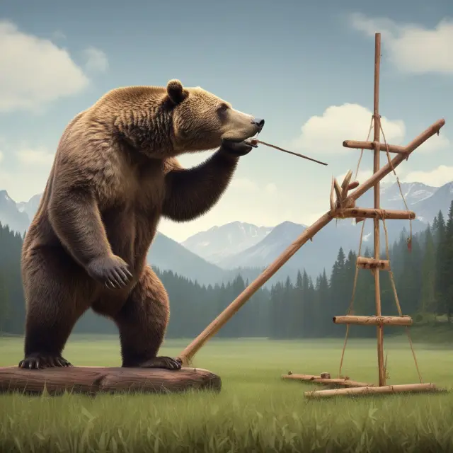 Image of a balance scale representing a bear call spread with bullish and bearish forces, with the net premium in between