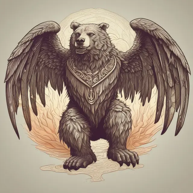 A bear morphs into a regal phoenix as it transitions from bearer shares to registered shares, representing transparency and regulatory compliance in securities
