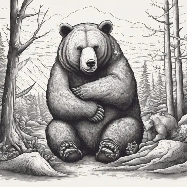 A powerful bear tenderly embraces a company, symbolizing unsolicited acquisition offers and strategic alternatives