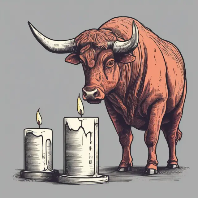 Image displaying a bearish engulfing pattern in the forex market, showing a larger red candle swallowing a smaller green one