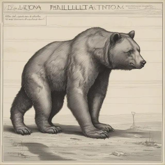 An image of a ConocoPhillips logo with a bear paw appearing from beneath the stock price graph, representing the sudden decline during a bullish trend