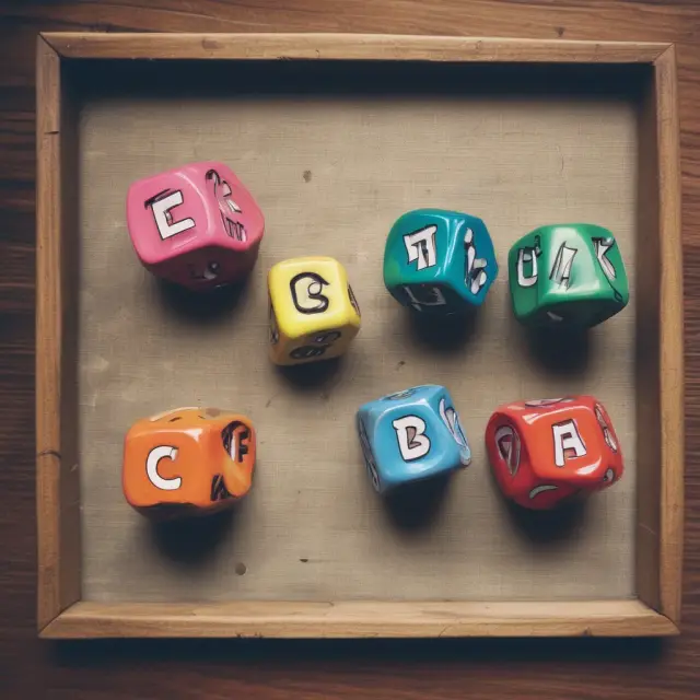 A table filled with framed dice representing the principles of behavioral economics: anchoring, loss aversion, and sunk cost fallacy.
