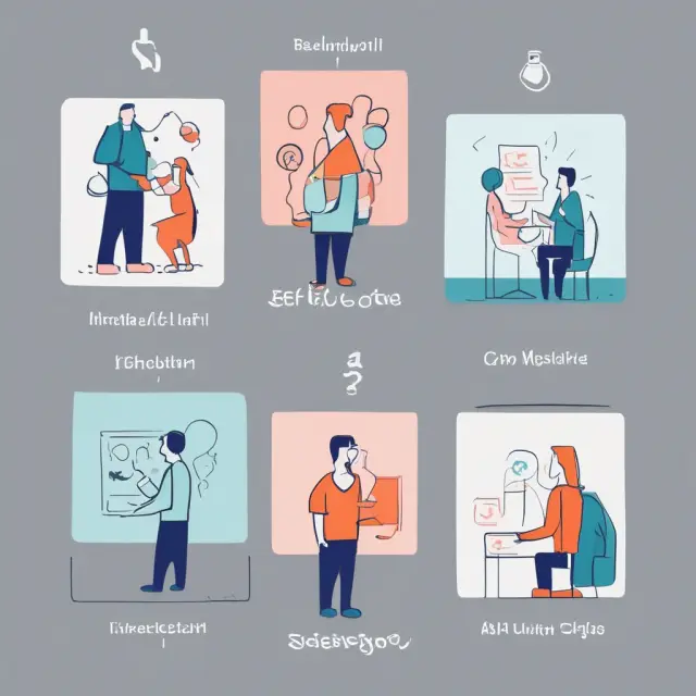 Five stylized figures symbolizing mental accounting, herd behavior, emotional gap, anchoring, and self-attribution in behavioral finance.
