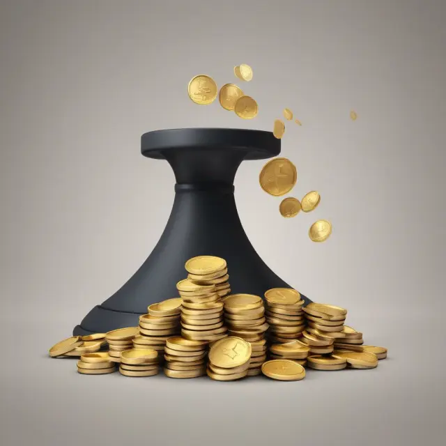 Golden coins arranged as a bell curve, representing the advantages of analyzing financial data using this statistical distribution