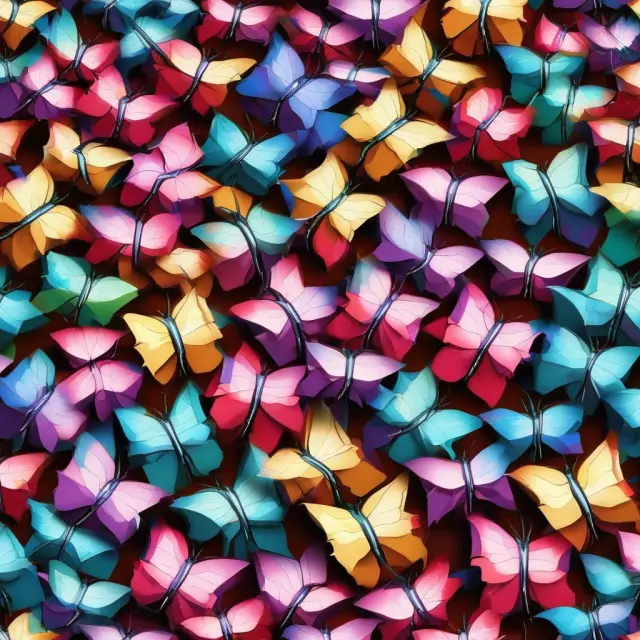 A mailbox filled with direct mail pieces, emerging as vibrant butterflies enticing customers