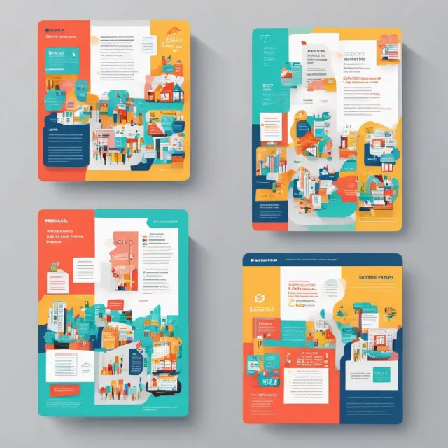 Vibrant illustrations of real-life examples showcasing the effectiveness of targeted below-the-line advertising campaigns