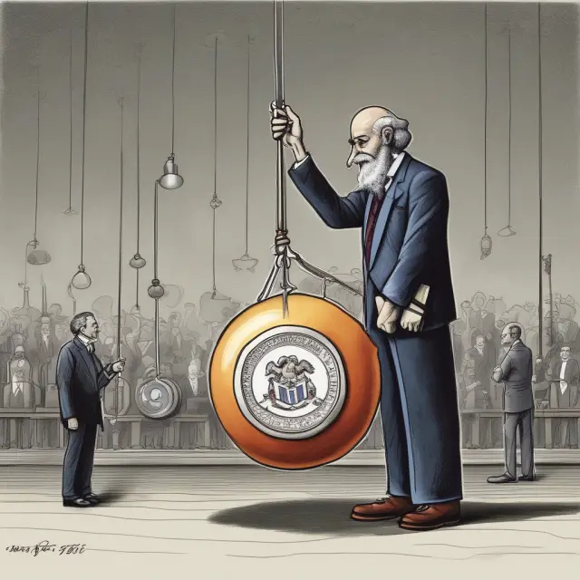 A pendulum illustrating the controversial impact of Ben Bernanke