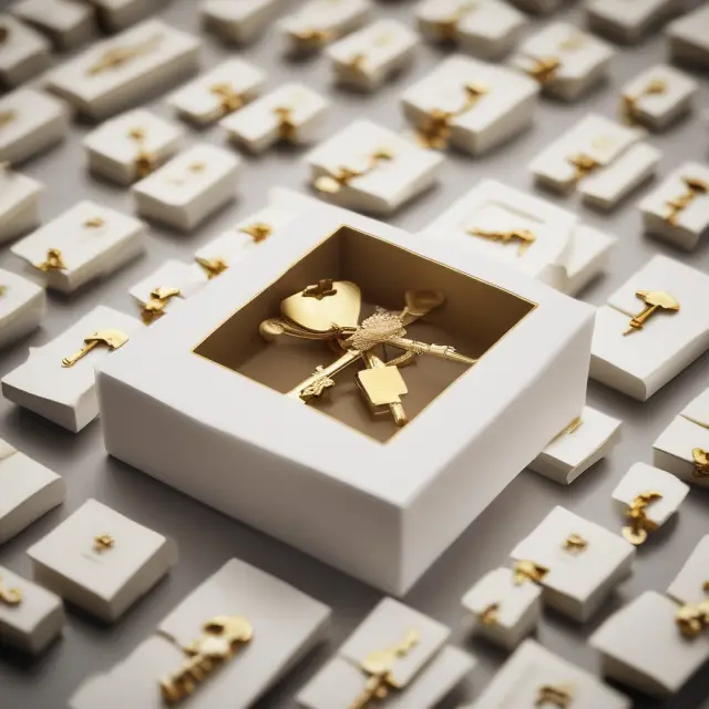 Image of an opaque box with golden keys and a title deed, representing the power of anonymous beneficial ownership in real estate