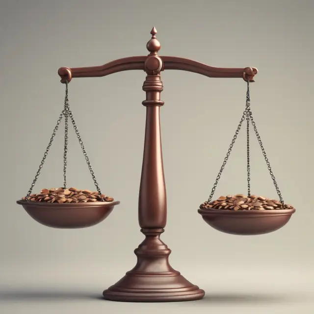 Scale showing advantages and disadvantages of beneficial ownership in finance, enhancing transparency and decision-making