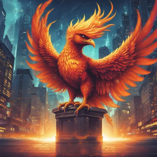 A phoenix, symbolizing Madoff