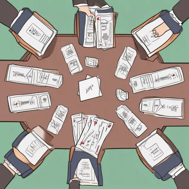 Table setting illustrating negotiation participants holding their Best Alternative to a Negotiated Agreement (BATNAs) cards