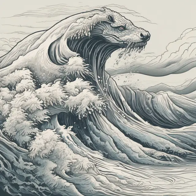 A metaphorical image of the market tide shaping bid-ask spreads, emphasizing their importance for trading decisions