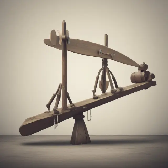 Image of a balanced see-saw representing bid (highest price buyers will pay) and ask (lowest price sellers will accept), with market forces determining their equilibrium.