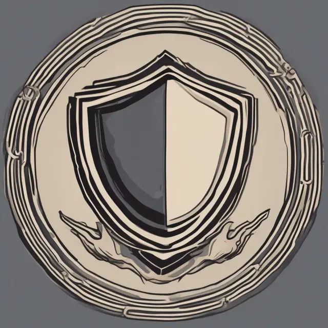 Bidder holding a shield adorned with a bid bond emblem, representing project owner