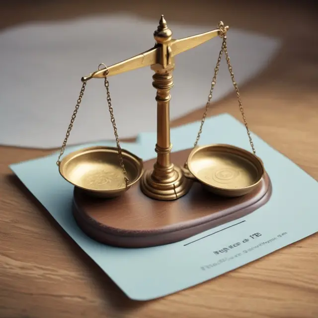 Sealed envelope symbolizing bids, a scale illustrating fairness and transparency in the auction process.