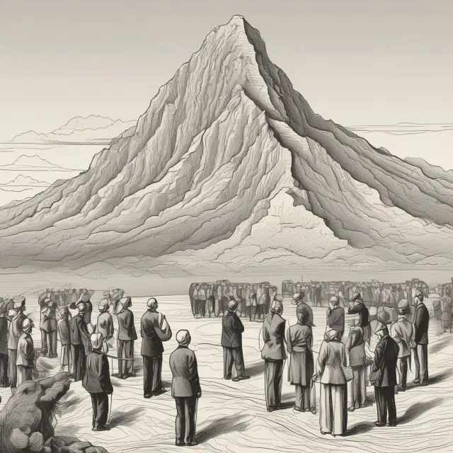 Buyers placing increasing bids on a mountain of sellers