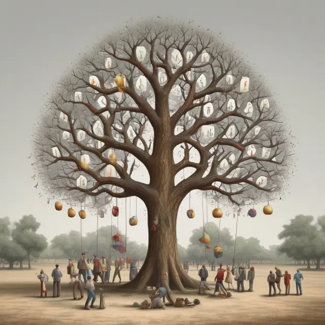 Bidders and sellers interacting near a price tree, emphasizing bid sizes, market liquidity, and the importance of bid prices in trading