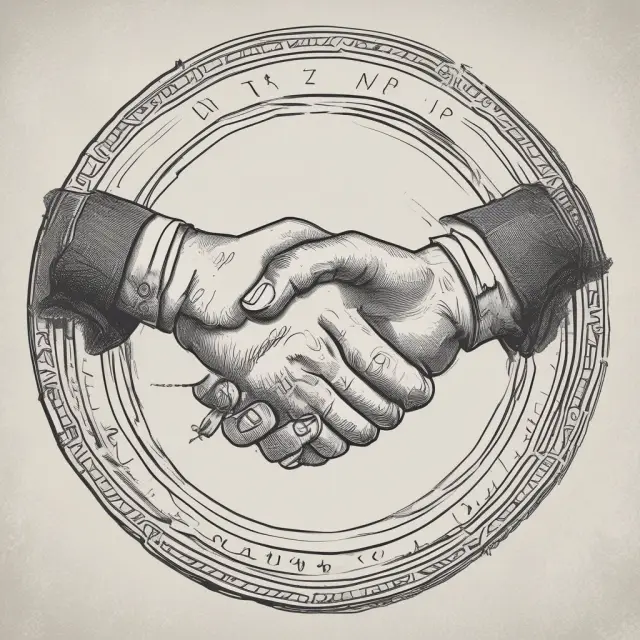 Two hands sealing a contract, depicting the reciprocal nature of bilateral agreements
