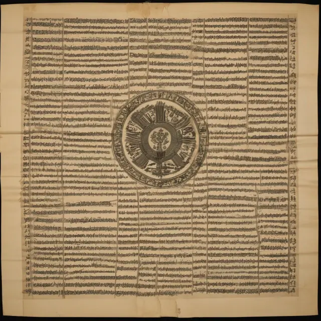 A long scroll revealing bilateral trade agreements throughout history, symbolizing diplomacy and economic cooperation