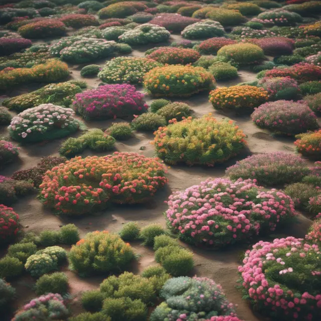 Microbes converting contaminants into flowers, illustrating the power of bioremediation