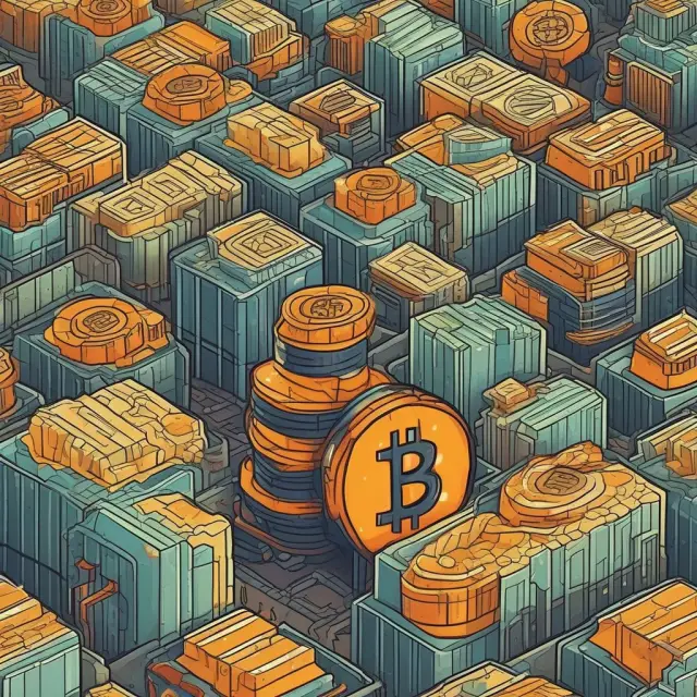 Bitcoin miners harnessing renewable energy to power their operations and reduce environmental impact, with solar panels, wind turbines, and hydroelectric dams in the background.