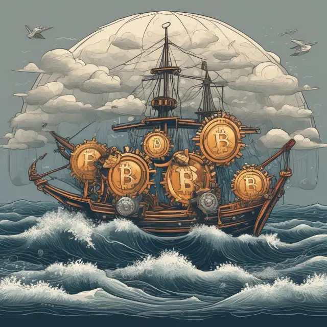 Stormy seas symbolizing Bitcoin