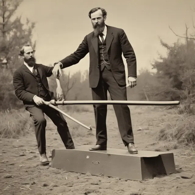 Jay Gould and James Fisk manipulating gold prices in 1869, leading to the infamous stock market crash - Black Friday origins